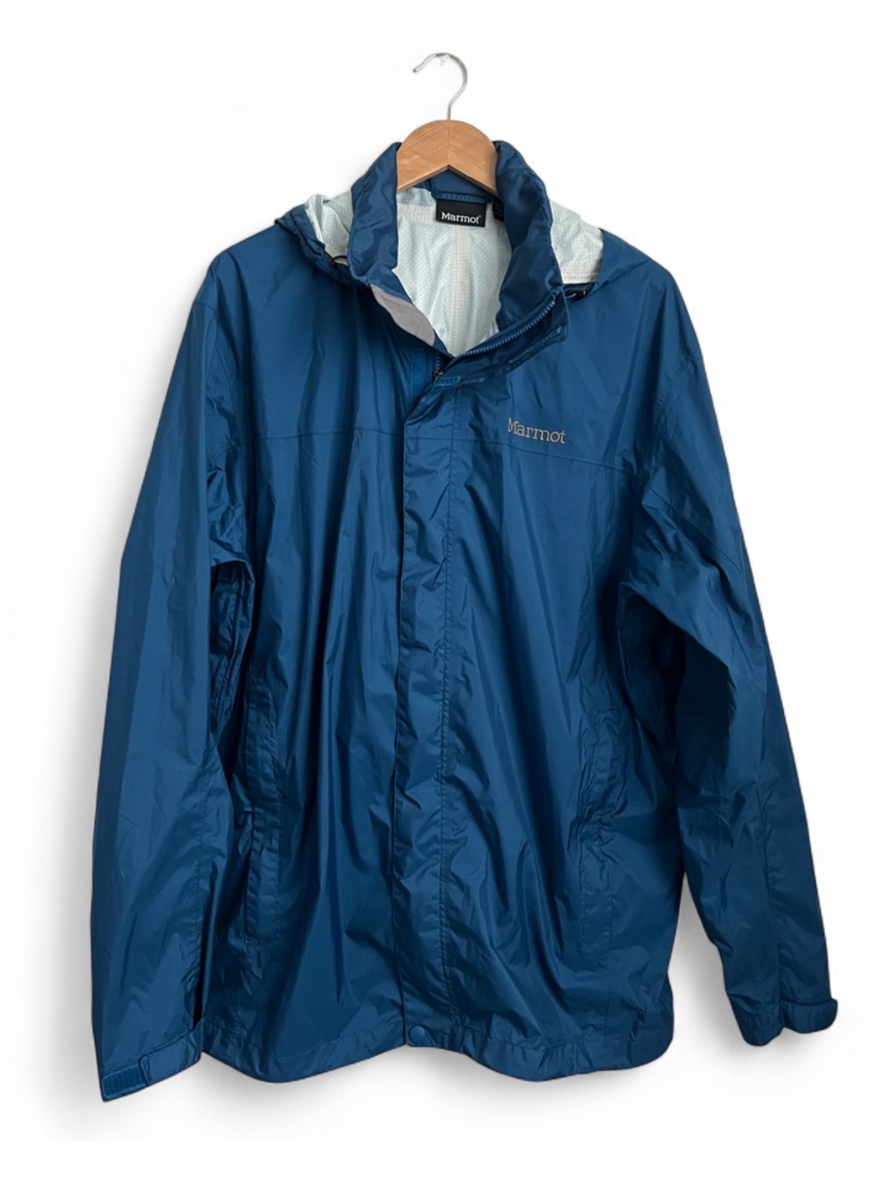 Marmot Men's Deep Blue Hooded Lightweight Jacket XXL